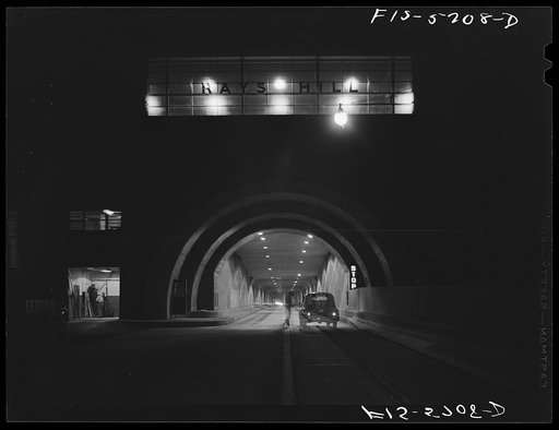 Untitled photo, possibly related to: Pennsylvania Turnpike, Pennsylvania. Tunnel