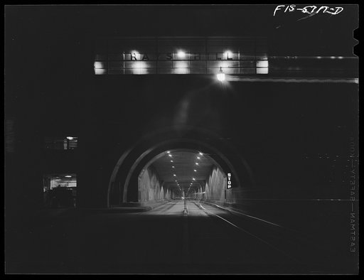 Untitled photo, possibly related to: Pennsylvania Turnpike, Pennsylvania. Tunnel
