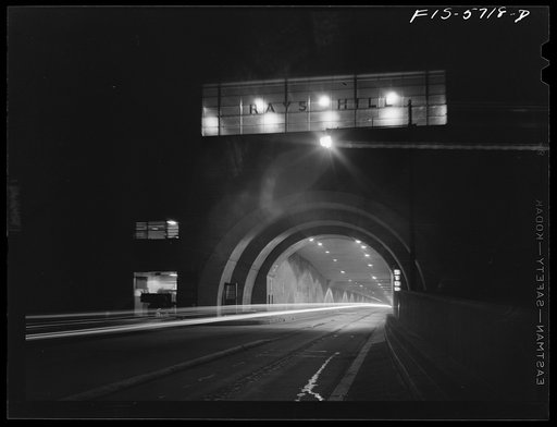 Untitled photo, possibly related to: Pennsylvania Turnpike, Pennsylvania. Tunnel