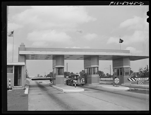 Pennsylvania Turnpike, Pennsylvania. Toll booths