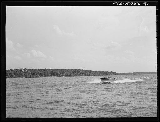 Lake Geneva, Wisconsin. Motorboats