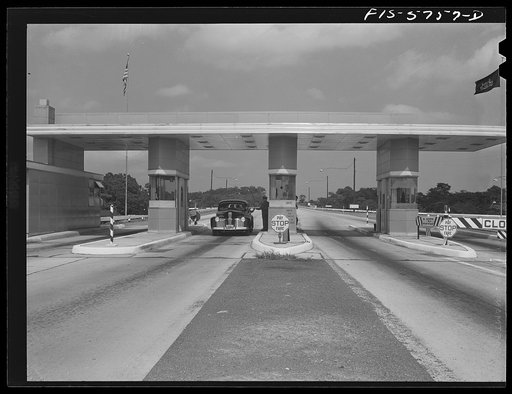 Pennsylvania Turnpike, Pennsylvania. Toll booths