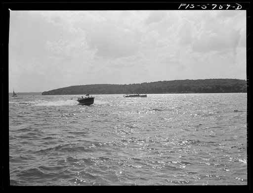 Lake Geneva, Wisconsin. Motorboats