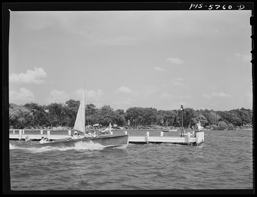 Lake Geneva, Wisconsin. Motorboats