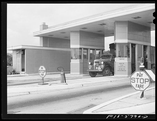 Pennsylvania Turnpike, Pennsylvania. Toll booths