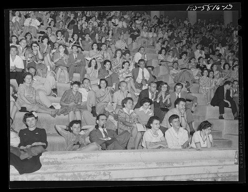 Lewisohn Stadium, New York. Audience