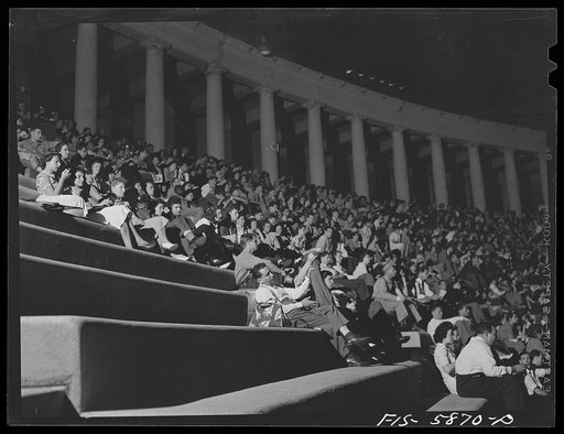 Lewisohn Stadium, New York, New York. Audience