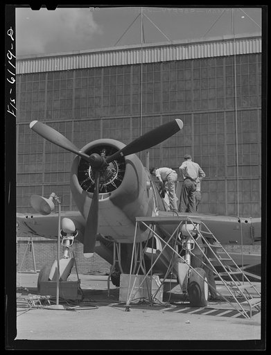 Nashville, Tennessee. Final assembly of the "Vengeance" bomber at the Vultee Aircraft Corporation plant