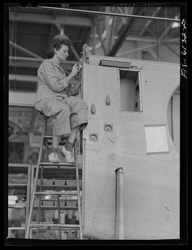 Nashville, Tennessee. Working on a wing section of a bomber