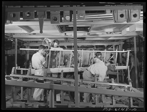 Nashville, Tennessee. Working on a tail section assembly
