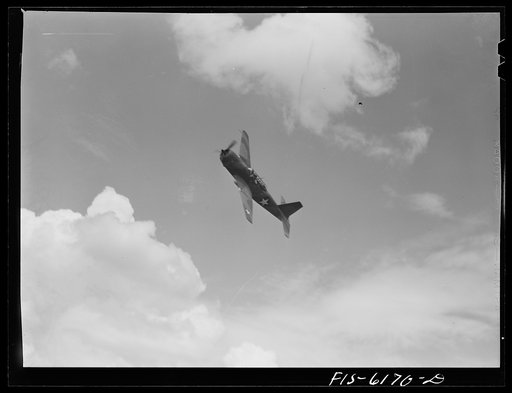 Nashville, Tennessee. A bomber during a special demonstration for the press. Vultee Aircraft Corporation plant