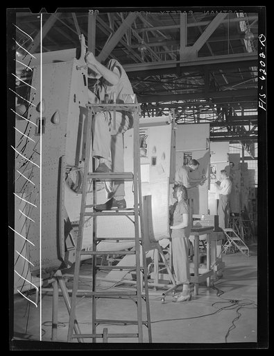 Nashville, Tennessee. Working on wing sections. Vultee Aircraft Corporation plant
