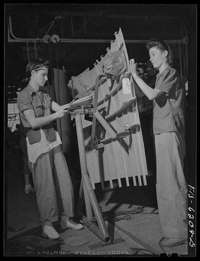 Nashville, Tennessee. Working on fuselage section. Vultee Aircraft Corporation plant