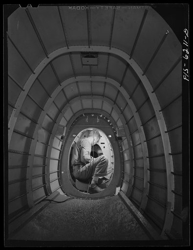 Nashville, Tennessee. Working on fuselage section. Vultee Aircraft Corporation plant