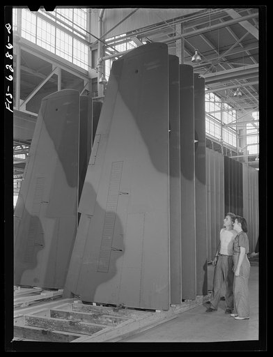 Nashville, Tennessee. Wings for bombers. Vultee Aircraft Corporation plant