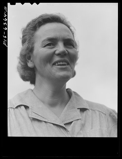 Untitled photo, possibly related to: Vernon County, Wisconsin. Mrs. Minnie Saugstad, a member of the Home Makers' club