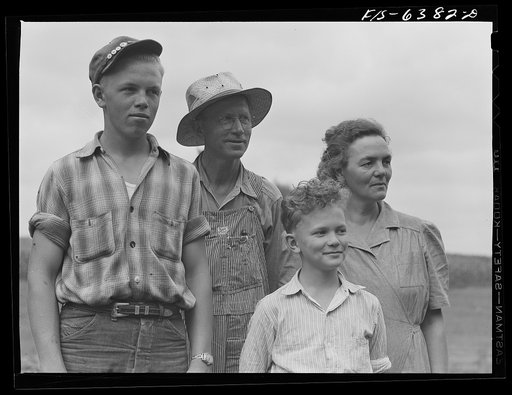 Untitled photo, possibly related to: Vernon County, Wisconsin. Edward Saugstad and his family