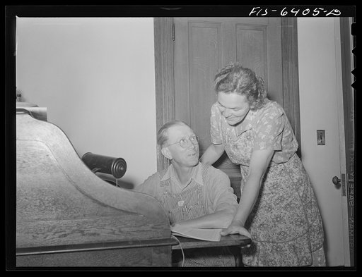 Untitled photo, possibly related to: Vernon County, Wisconsin. The Saugstads keep an accurate farm record book