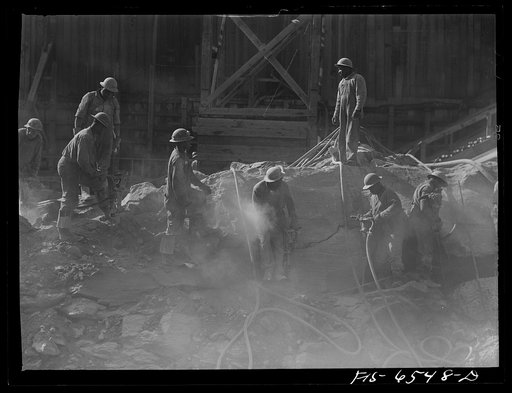 Untitled photo, possibly related to: Fort Loudon [i.e., Loudoun], Tennessee (Tennessee Valley Authority (TVA)). Drillers