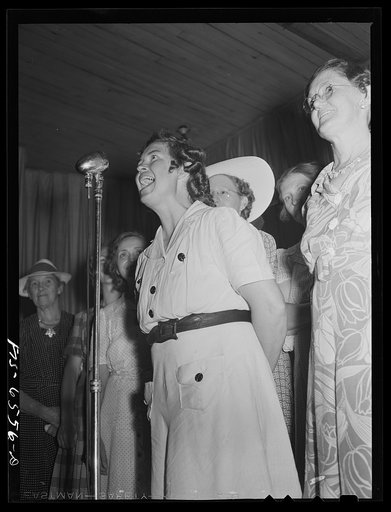 Hayti, Missouri. Cotton carnival. Husband calling contest