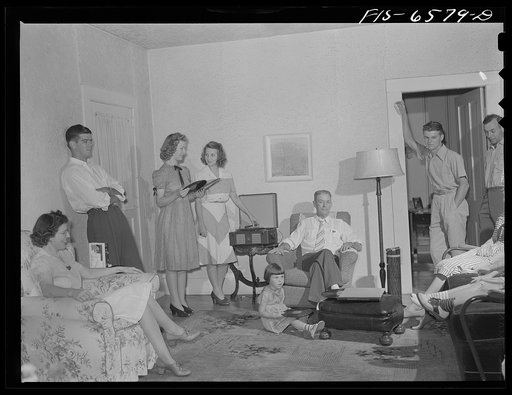 Untitled photo, possibly related to: Hayti, Missouri. Family of the president of the U.S. Rural Electrification Administration (REA) cooperative