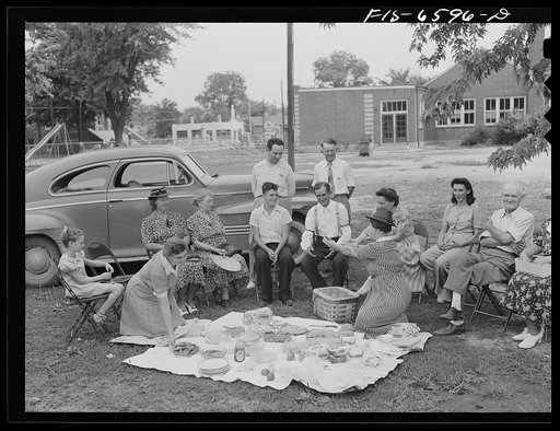 Untitled photo, possibly related to: Hayti, Missouri. Cotton carnival. Picnic