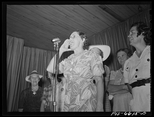 Hayti, Missouri. Cotton carnival. Husband calling contest