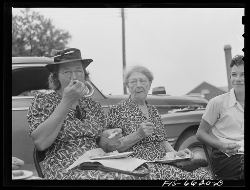 Untitled photo, possibly related to: Hayti, Missouri. Cotton carnival. Picnic