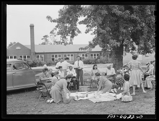 Untitled photo, possibly related to: Hayti, Missouri. Cotton carnival. Picnic