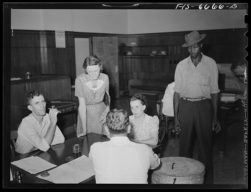 Untitled photo, possibly related to: Kennett, Dunklin County, Missouri. Voting in the primary elections
