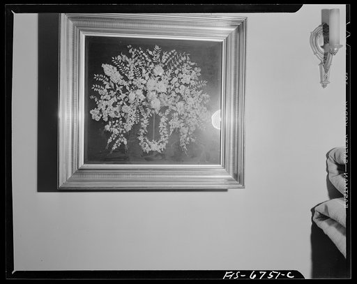 Frankfort, Michigan. Fish scale flowers made about 1850