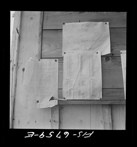 Interlochen, Michigan. National music camp where 300 or more young musicians study symphonic music for eight weeks each summer. Notices posted on the bulletin board