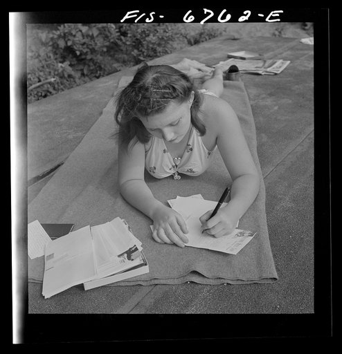 Interlochen, Michigan. National music camp where 300 or more young musicians study symphonic music for eight weeks each summer. Writing to the boyfriend back home