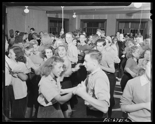 Interlochen, Michigan. National music camp where 300 or more young musicians study symphonic music for eight weeks each summer. Dance jamboree on Monday night