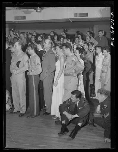 New York, New York. Audience at the Stage Door canteen includes Canadians, Australians, and Americans