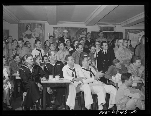 New York, New York. Audience at the Stage Door canteen