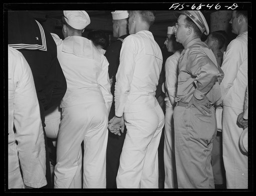 New York, New York. Audience at the Stage Door canteen