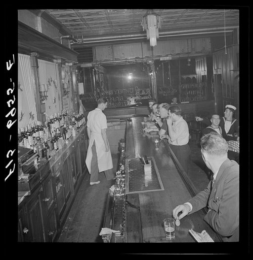 Untitled photo, possibly related to: New York, New York. O'Reilly's bar on Third Avenue in the "Fifties"
