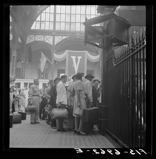 Untitled photo, possibly related to: New York, New York. Pennsylvania railroad station