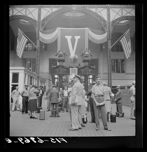 Untitled photo, possibly related to: New York, New York. Pennsylvania railroad station