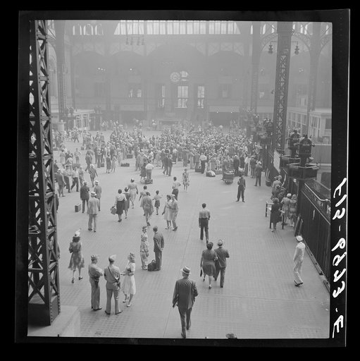 New York, New York. Concourse at the Pennsylvania railroad station