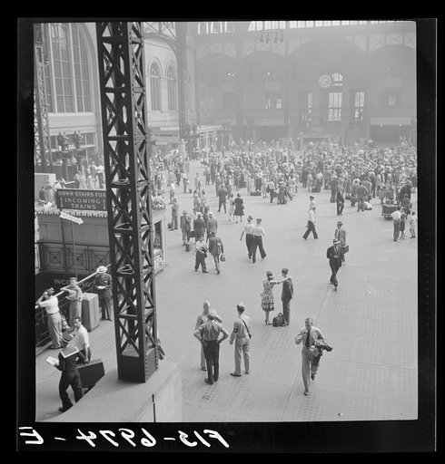 New York, New York. Concourse at the Pennsylvania railroad station