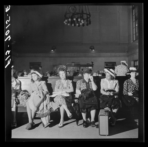 New York, New York. Waiting room at the Pennsylvania railroad station