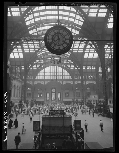 New York, New York. Concourse at the Pennsylvania railroad station