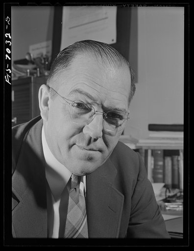 Untitled photo, possibly related to: Washington, D.C. Dr. John Lund (Norwegian), senior specialist in the education of school administrators, U.S. Office of Education, and acting executive director, Wartime Commission, U.S. Office of Education