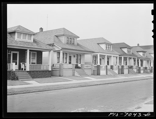 Detroit, Michigan. Homes in the Polish district