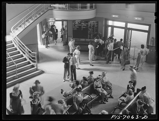 Detroit, Michigan. Greyhound bus depot