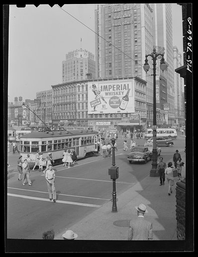 Untitled photo, possibly related to: Detroit, Michigan. Cadillac Square