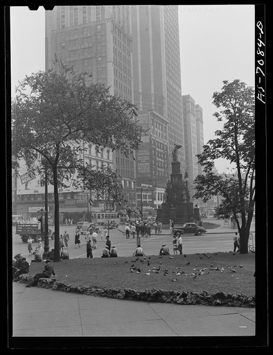 Untitled photo, possibly related to: Detroit, Michigan. Cadillac Square