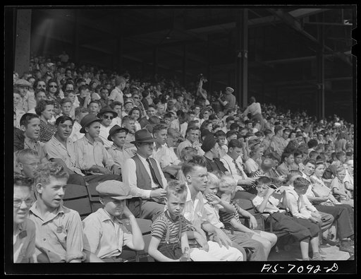 Detroit, Michigan. Kids at a ball game
